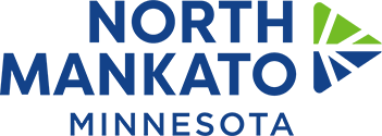 Logo for the City of North Mankato - displays the text "North Mankato Minnesota"