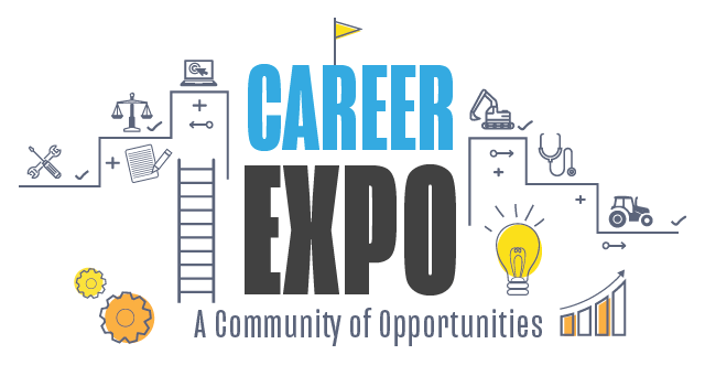 Career Expo Event Logo stating "Career Expo: A Community of Opportunities"