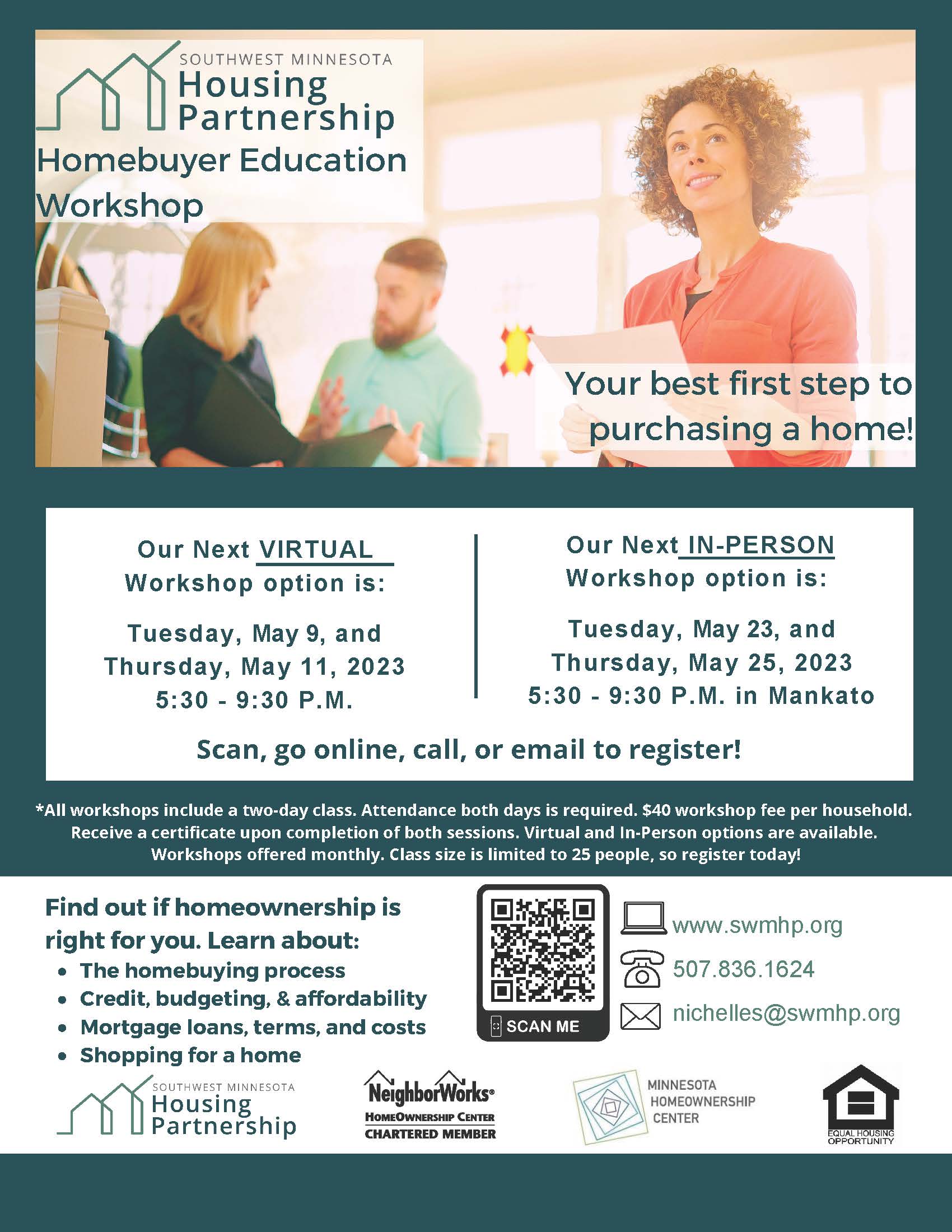 Event Flyer for Southwest Minnesota Housing Partnership